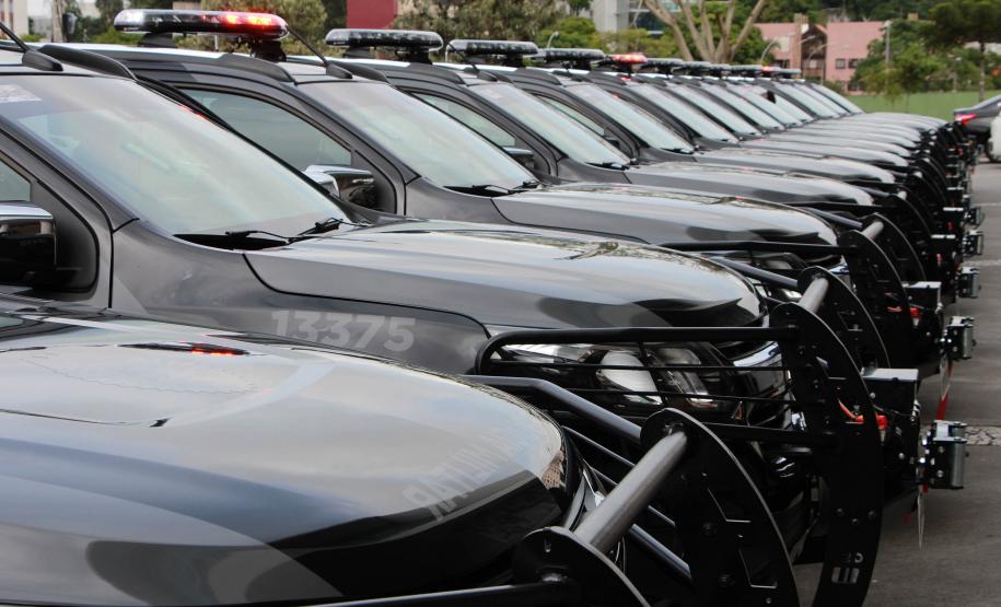 Curitiba, 27 de novembro de 2018 - Viaturas Trailblazers e guinchos são entregues à Polícia Militar do Paraná pelo Governo do Estado