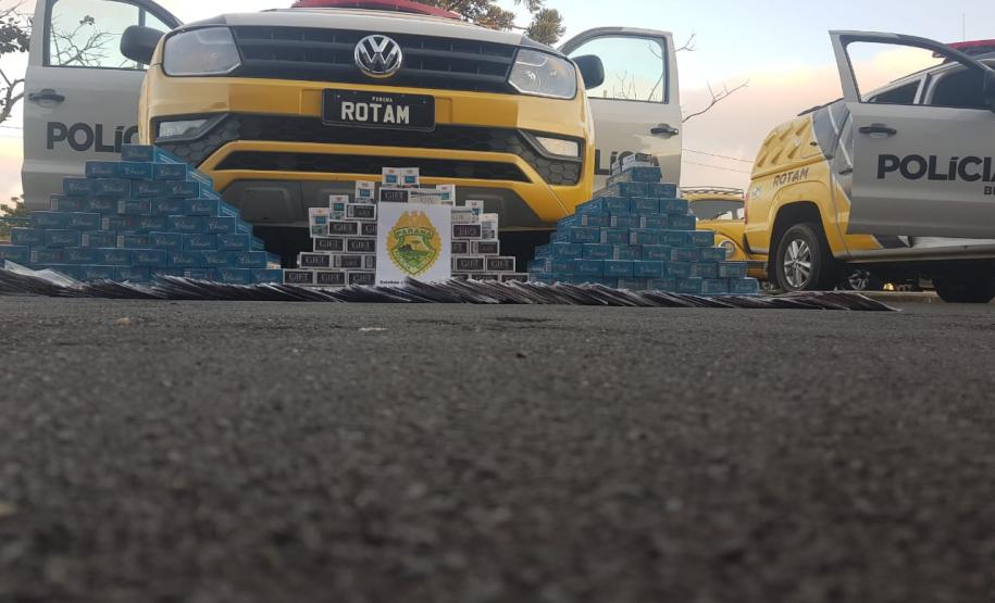 Estabelecimento que vendia cigarros contrabandeados é abordado pela PM em Piraquara (PR), na RMC Estabelecimento que vendia cigarros contrabandeados é abordado pela PM em Piraquara (PR), na RMC