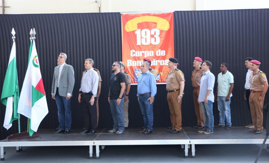 Paranavaí, 05 de dezembro de 2018. Elevação de unidade do corpo de bombeiros de Paranavaí