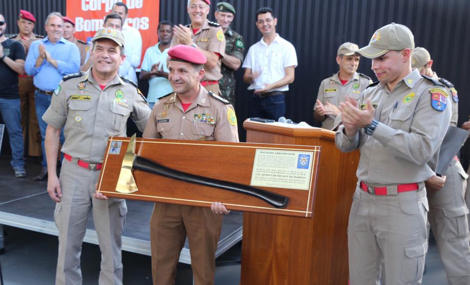 Paranavaí, 05 de dezembro de 2018. Elevação de unidade do corpo de bombeiros de Paranavaí