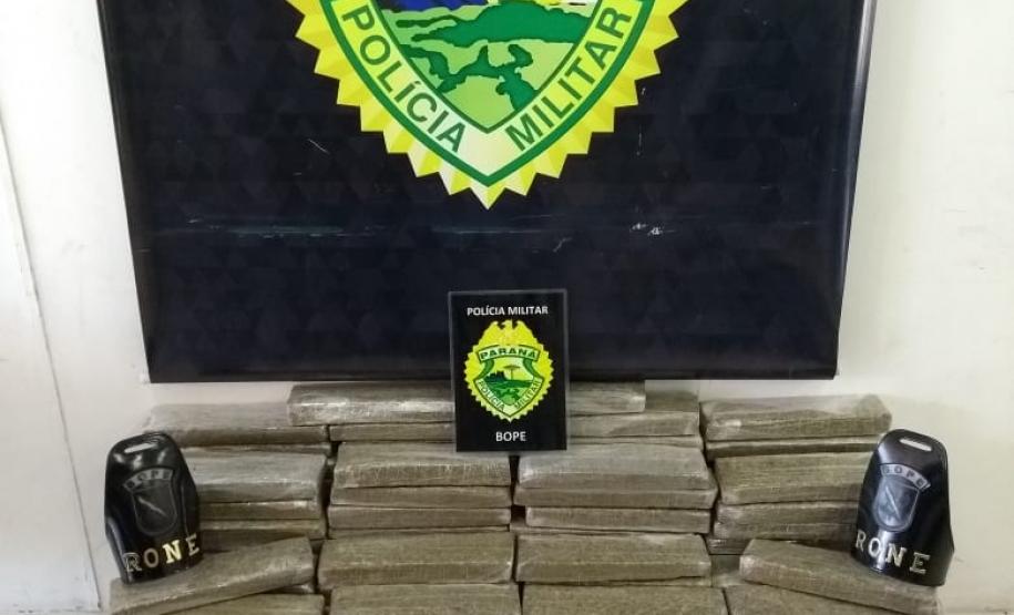 Mais 150 quilos de maconha são apreendidos pelo BOPE; já são mais de 2 toneladas em uma semana