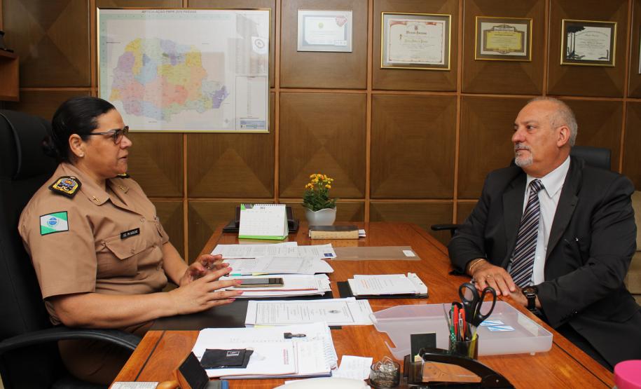 Curitiba, 06 de dezembro de 2018, Visita do Secretário de Justiça à Comandante Geral