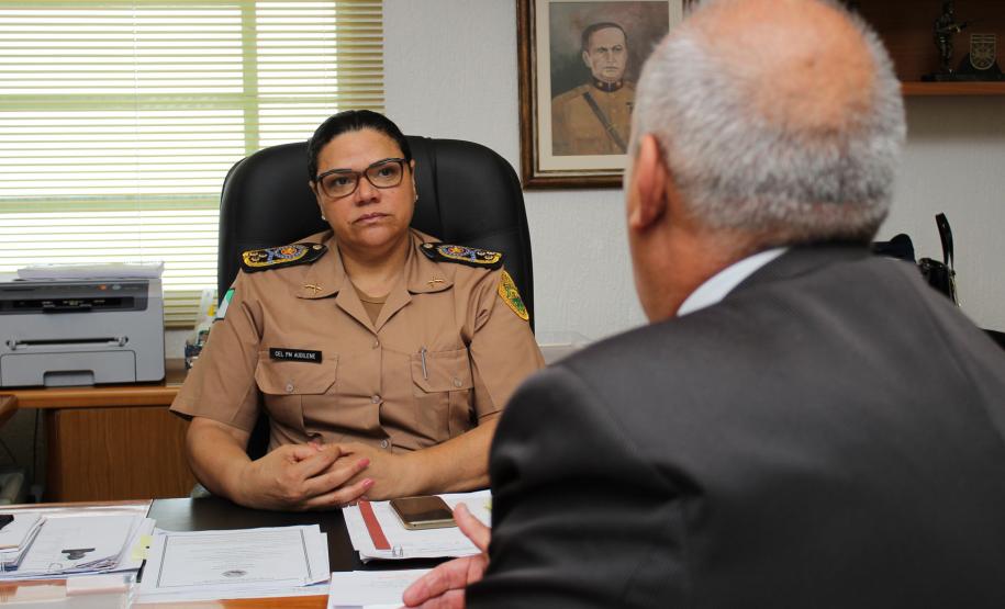 Curitiba, 06 de dezembro de 2018, Visita do Secretário de Justiça à Comandante Geral