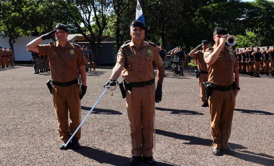 Cascavel, 12 de dezembro de 2018. Solenidade de Passagem de Comando do 5º CRPM