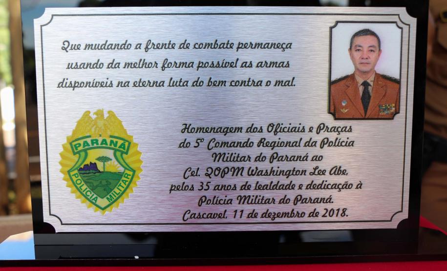 Cascavel, 12 de dezembro de 2018. Solenidade de Passagem de Comando do 5º CRPM