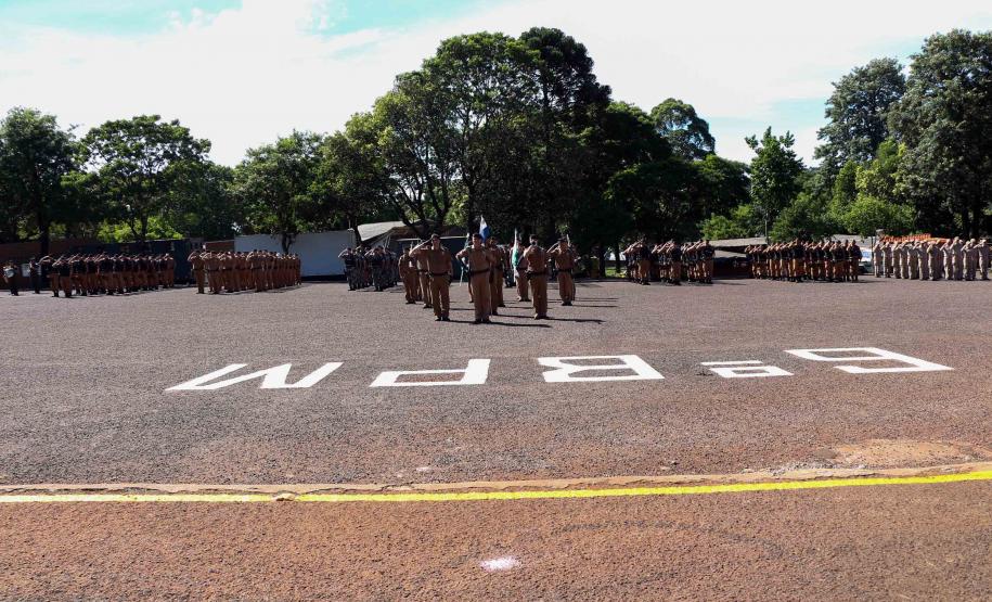 Cascavel, 12 de dezembro de 2018. Solenidade de Passagem de Comando do 5º CRPM