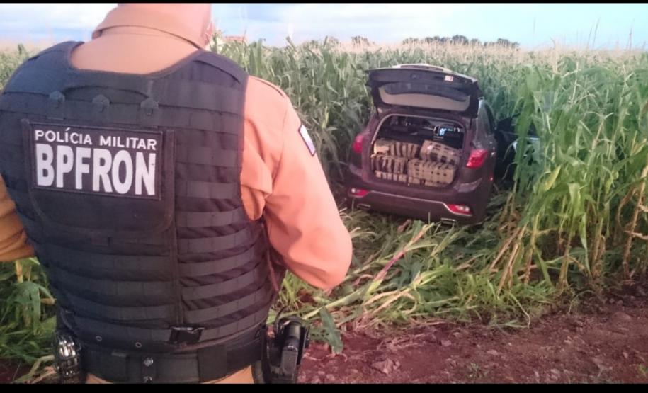BPFron apreende maconha, skunk e recupera veículo em Marechal Cândido Rondon (PR)