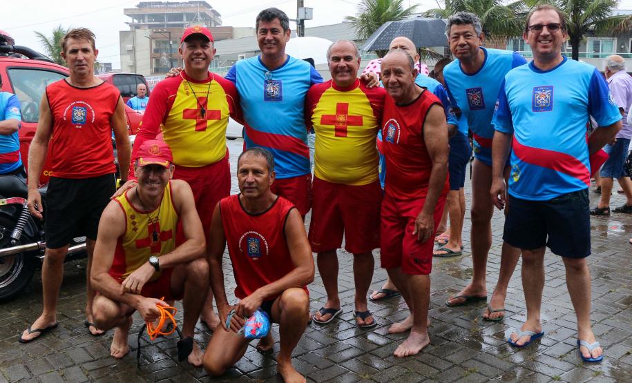 Guaratuba, 05 de janeiro de 2019. Operação Verão Paraná 2018/2019 - 19ª Travessia dos Guarda-Vidas Veteranos