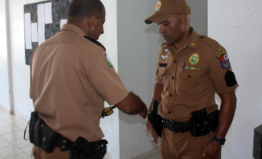 Matinhos, 07 de janeiro de 2019. Operação Verão Paraná 2018/2019 - Entrega de divisas 9 BPM