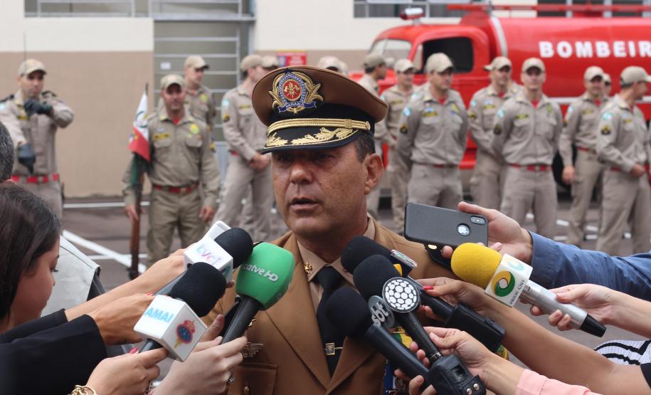 Curitiba, 21 de janeiro de 2019 - Passagem de comando corpo de bombeiros paraná