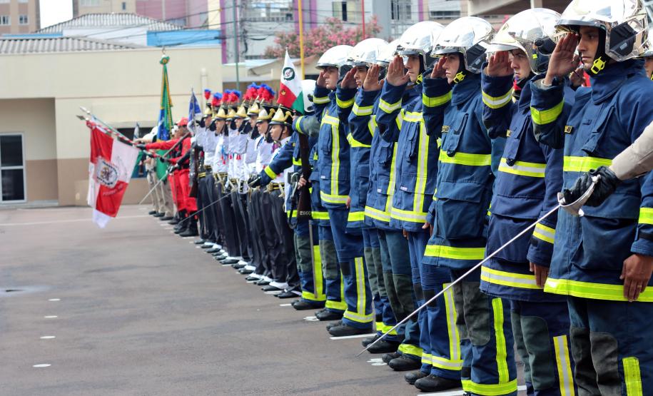 Curitiba, 21 de janeiro de 2019 - Passagem de comando corpo de bombeiros paraná