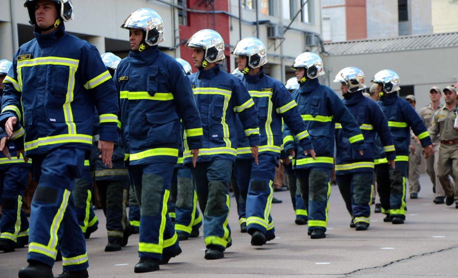 Curitiba, 21 de janeiro de 2019 - Passagem de comando corpo de bombeiros paraná