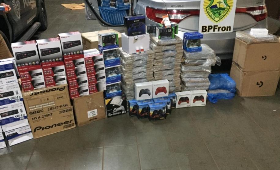Produtos contrabandeados do Paraguai são apreendidos pelo BPFron no Oeste do estado