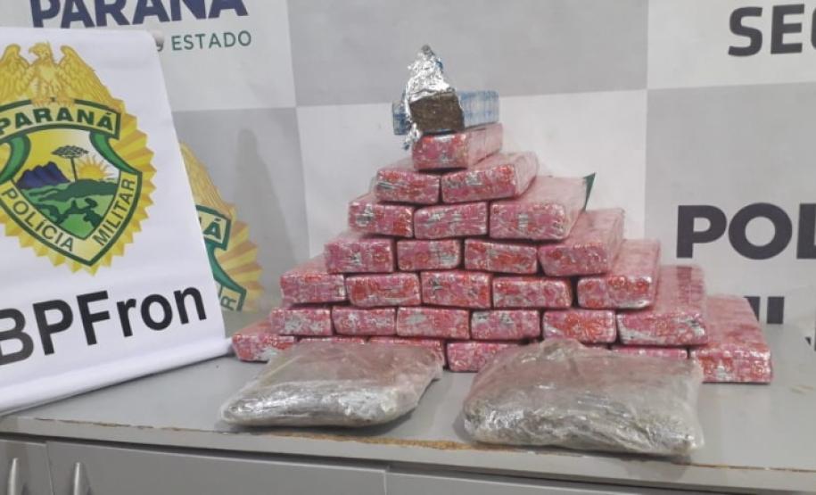 BPFron retira de circulação mais de 19 quilos de maconha no Oeste do estado
