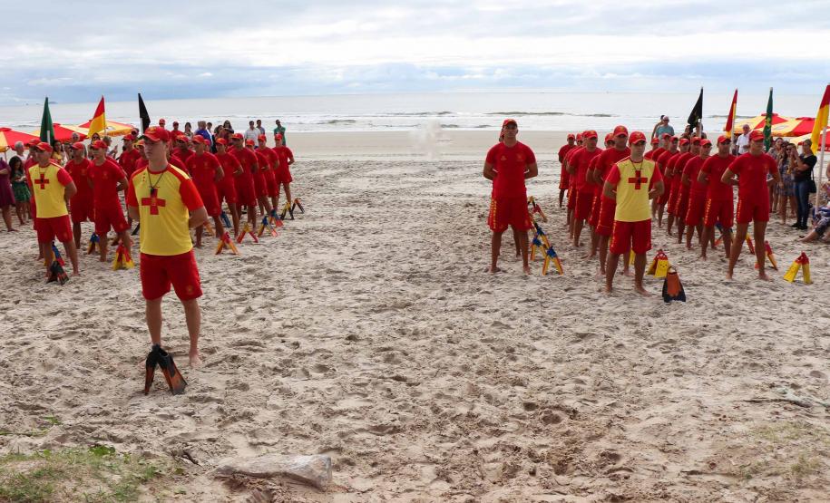 Matinhos, 07 de fevereiro de 2019. Operação Verão 2018/2019 - Formatura dos Bombeiros Guarda-Vidas