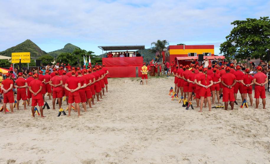 Matinhos, 07 de fevereiro de 2019. Operação Verão 2018/2019 - Formatura dos Bombeiros Guarda-Vidas