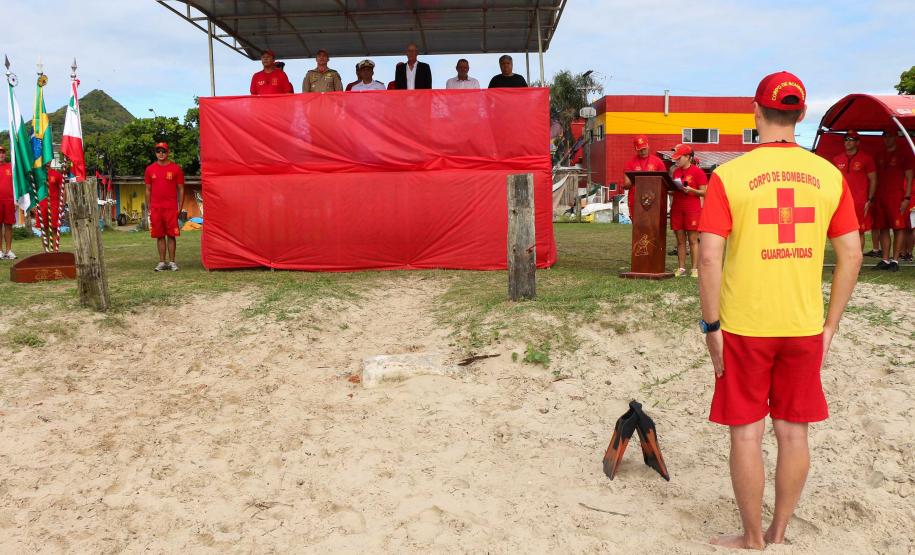 Matinhos, 07 de fevereiro de 2019. Operação Verão 2018/2019 - Formatura dos Bombeiros Guarda-Vidas