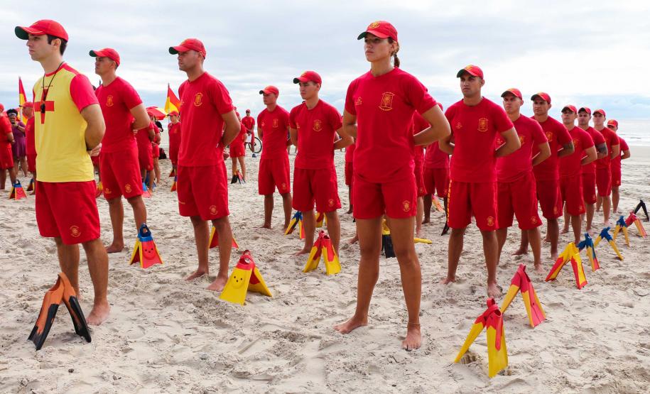 Matinhos, 07 de fevereiro de 2019. Operação Verão 2018/2019 - Formatura dos Bombeiros Guarda-Vidas