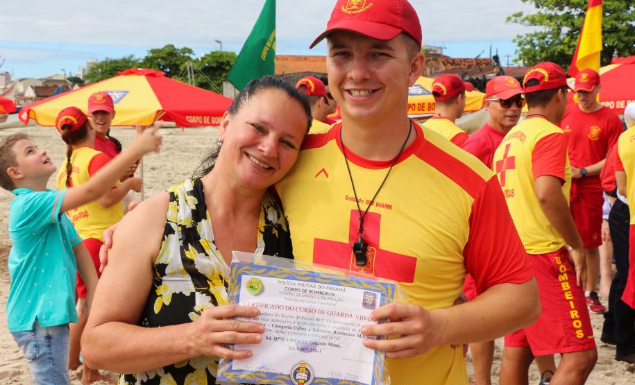 Matinhos, 07 de fevereiro de 2019. Operação Verão 2018/2019 - Formatura dos Bombeiros Guarda-Vidas