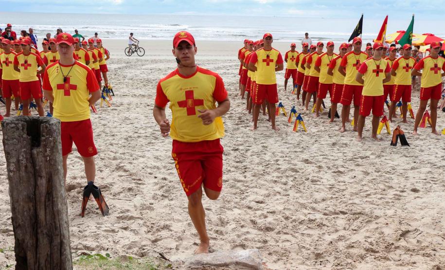 Matinhos, 07 de fevereiro de 2019. Operação Verão 2018/2019 - Formatura dos Bombeiros Guarda-Vidas