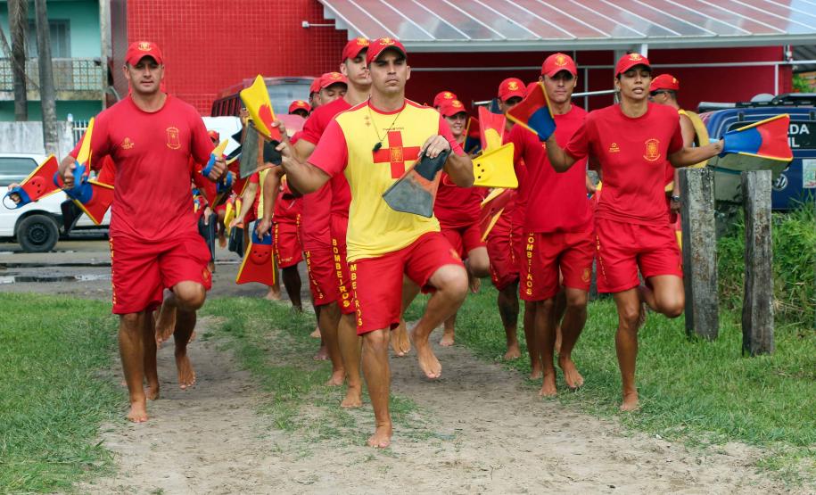 Matinhos, 07 de fevereiro de 2019. Operação Verão 2018/2019 - Formatura dos Bombeiros Guarda-Vidas