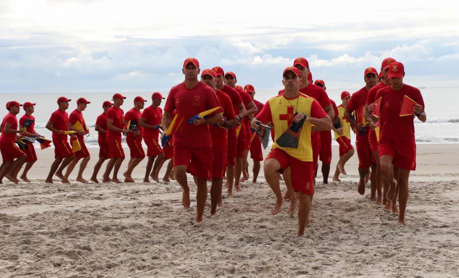 Matinhos, 07 de fevereiro de 2019. Operação Verão 2018/2019 - Formatura dos Bombeiros Guarda-Vidas