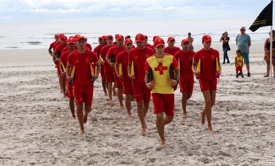 Matinhos, 07 de fevereiro de 2019. Operação Verão 2018/2019 - Formatura dos Bombeiros Guarda-Vidas