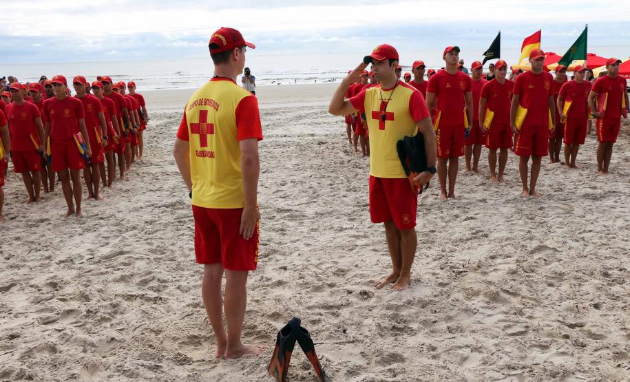 Matinhos, 07 de fevereiro de 2019. Operação Verão 2018/2019 - Formatura dos Bombeiros Guarda-Vidas