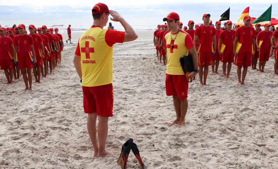 Matinhos, 07 de fevereiro de 2019. Operação Verão 2018/2019 - Formatura dos Bombeiros Guarda-Vidas
