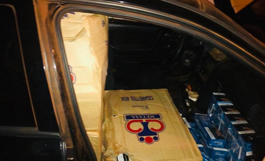 Carro carregado com cigarros contrabandeados é apreendido no Noroeste do estado