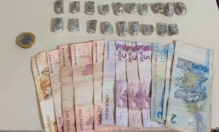 Suspeito de praticar tráfico de drogas perto de escola municipal é preso pela PM em Londrina (PR)