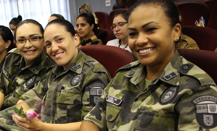 Curitiba, 26 de fevereiro de 2019. Homenagem as policiais militares pelo dia internacional da mulher