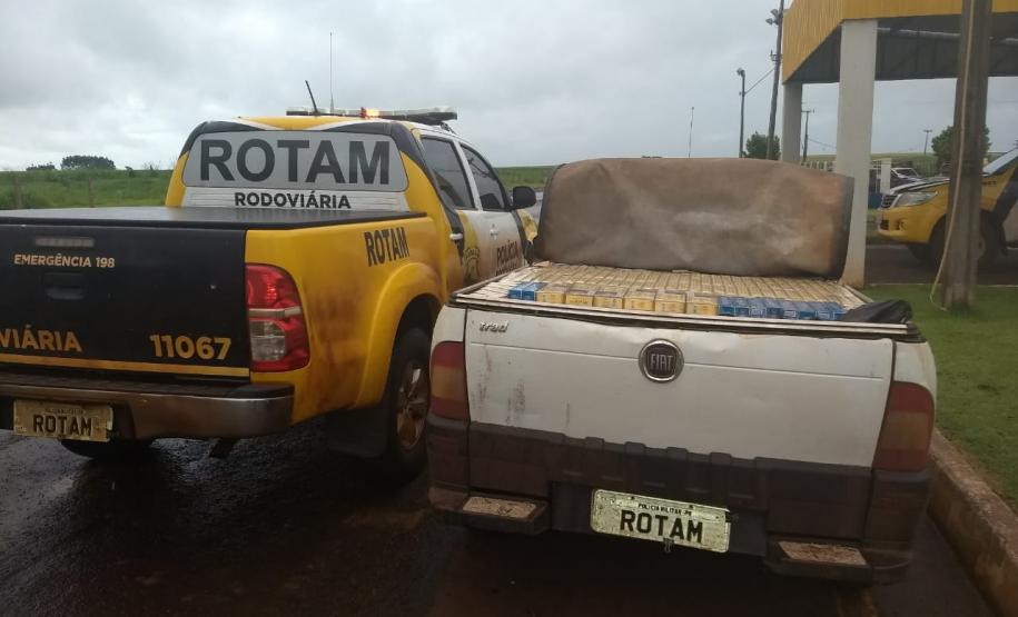 Cigarros contrabandeados são apreendidos no município de Pato Bragado (PR)