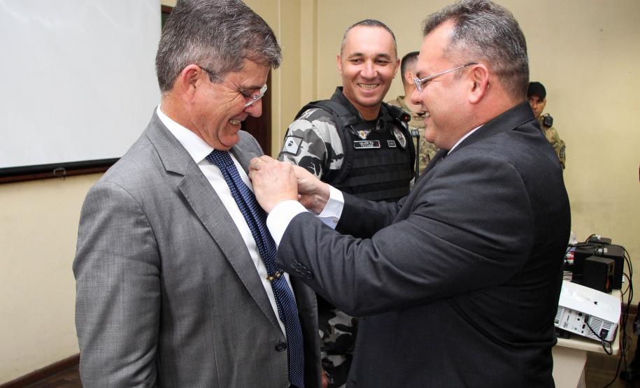 Curitiba, 19 de março de 2019. Visita do Secretário Nacional de Segurança Pública ao BOPE.General Guilherme Theophilo.