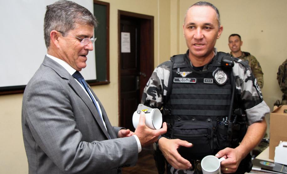 Curitiba, 19 de março de 2019. Visita do Secretário Nacional de Segurança Pública ao BOPE.General Guilherme Theophilo.