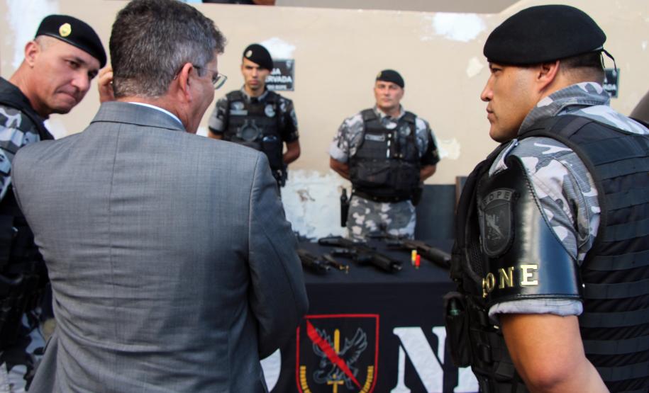 Curitiba, 19 de março de 2019. Visita do Secretário Nacional de Segurança Pública ao BOPE.