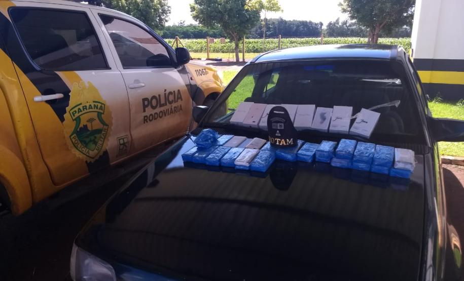 Durante operação de rotina, BPRv apreende 100 celulares contrabandeados do Paraguai no Oeste do estado