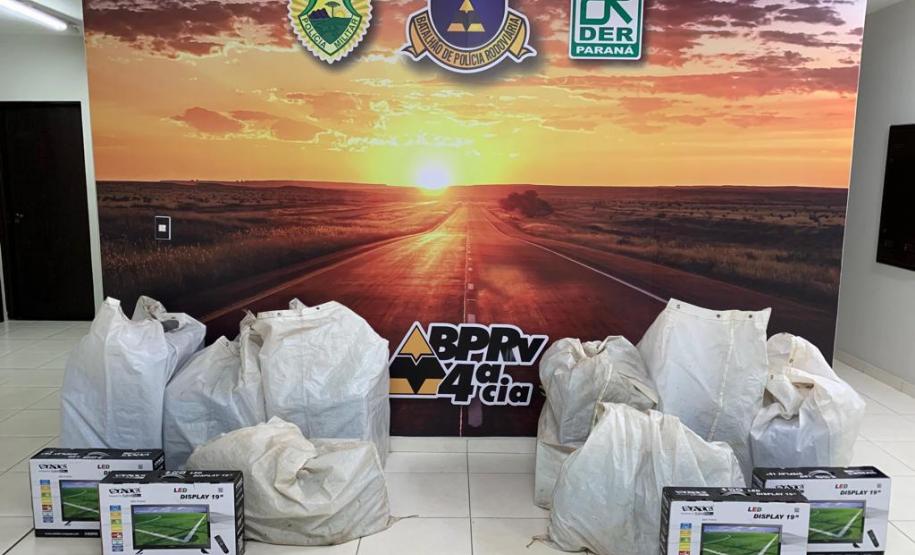 BPRv apreende 20 quilos de inseticida, 33 aparelhos de televisão e 15 galões de azeite de oliva em situações distintas