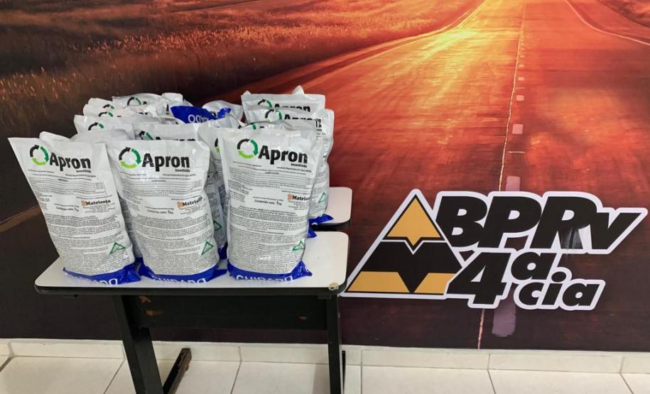 BPRv apreende 20 quilos de inseticida, 33 aparelhos de televisão e 15 galões de azeite de oliva em situações distintas