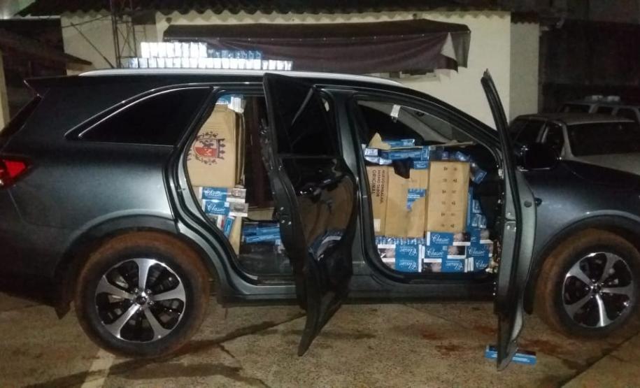 Policiais Militares da 5º CIPM apreendem mais de 4,4 mil pacotes de cigarro contrabandeado em São Lourenço