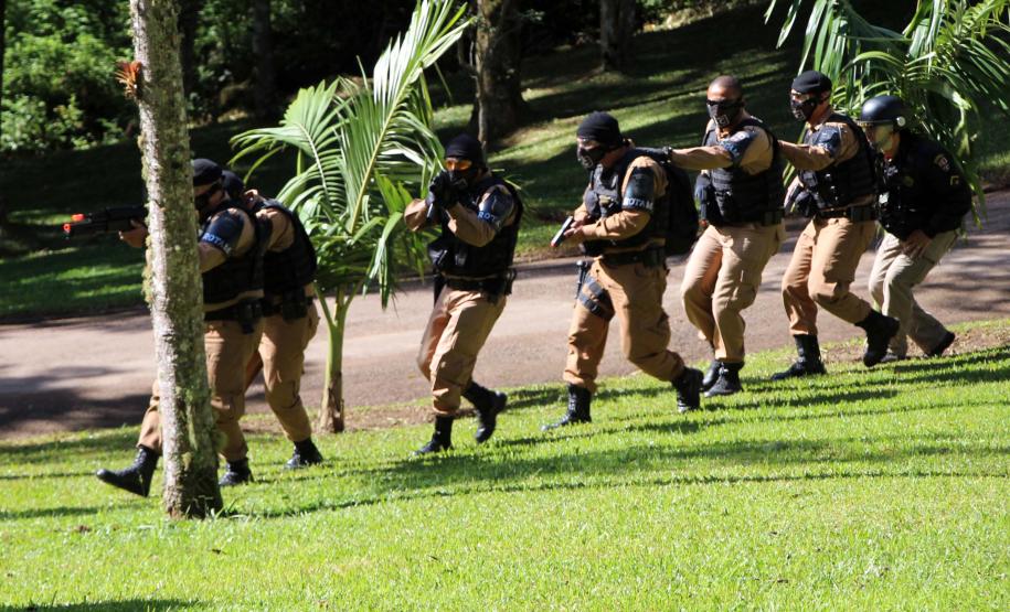São José dos Pinhais, 30 de março de 2019. Exercício de APH Tático - 17º BPM