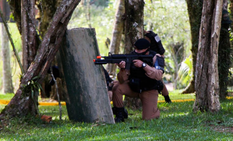 São José dos Pinhais, 30 de março de 2019. Exercício de APH Tático - 17º BPM
