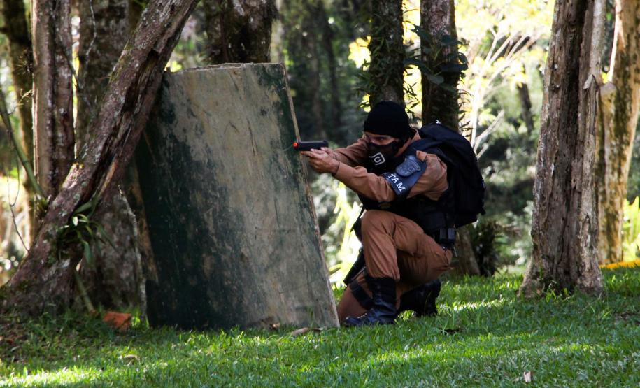 São José dos Pinhais, 30 de março de 2019. Exercício de APH Tático - 17º BPM