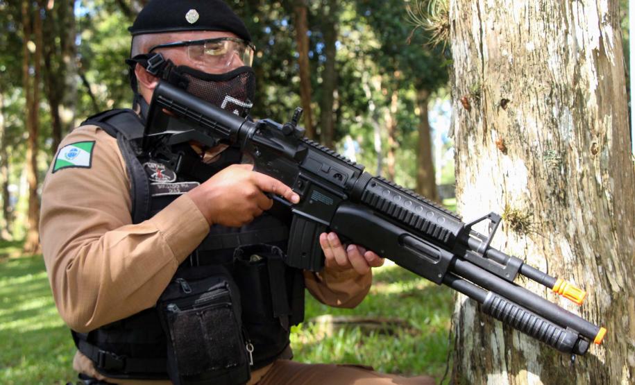 São José dos Pinhais, 30 de março de 2019. Exercício de APH Tático - 17º BPM