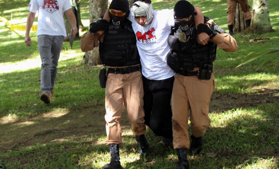 São José dos Pinhais, 30 de março de 2019. Exercício de APH Tático - 17º BPM