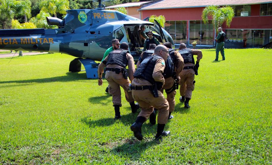 São José dos Pinhais, 30 de março de 2019. Exercício de APH Tático - 17º BPM