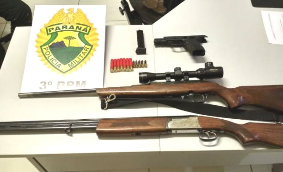 Homem é encaminhado por posse irregular de armas de fogo em São João (PR)