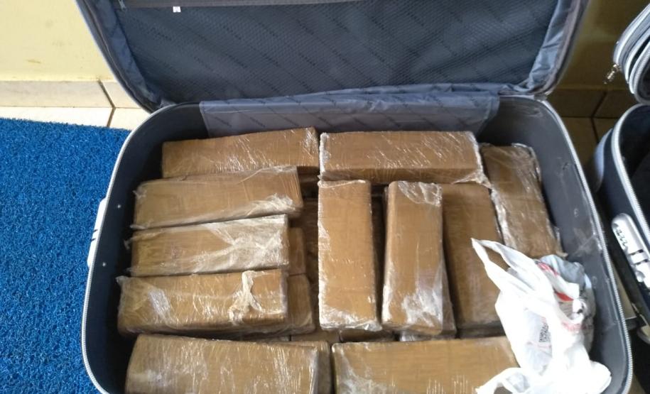 Em Cascavel, 21 quilos de maconha são apreendidos pela PM em um único dia