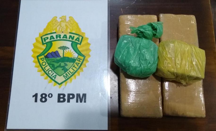 Mais de 1,6 quilos de maconha e 178 pedras de crack são apreendidos pela PM no Norte Pioneiro do estado