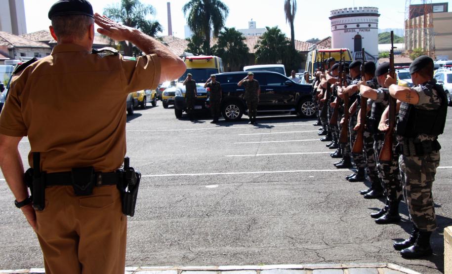 Curitiba, 15 de abril de 2019. Visita do General Tómas - Comandante da 5ª Divisão do Exército